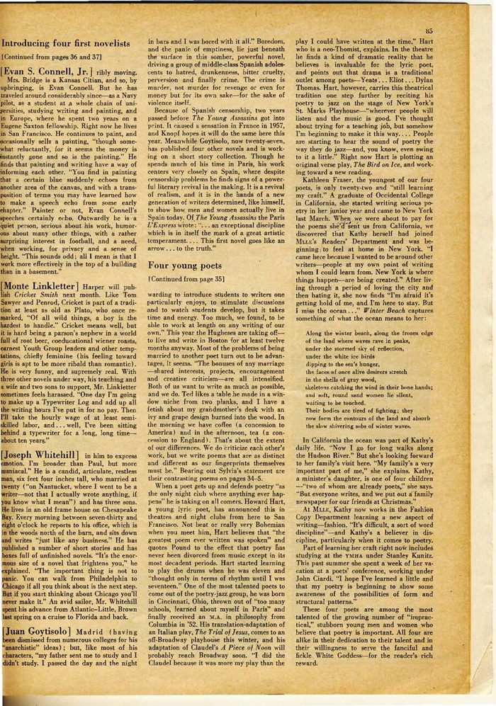 Sylvia Plath Mlle article pg. 3