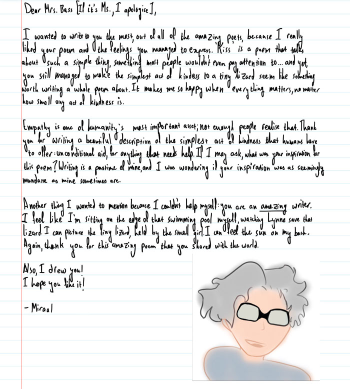 Letter from Miraal, Grade 8