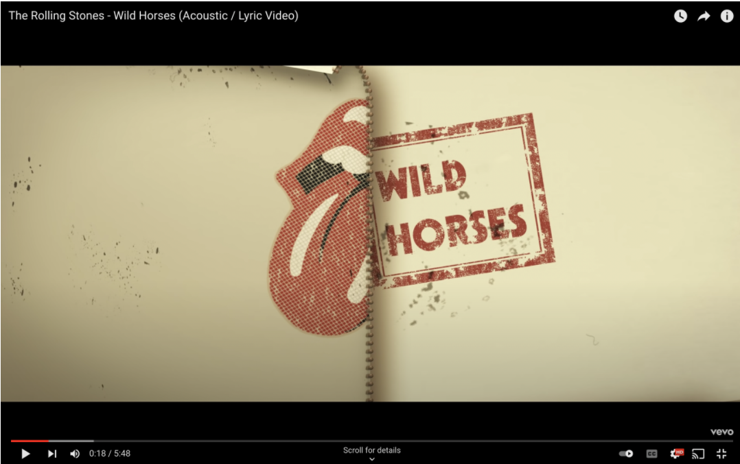 Rolling Stones Wild Horses
