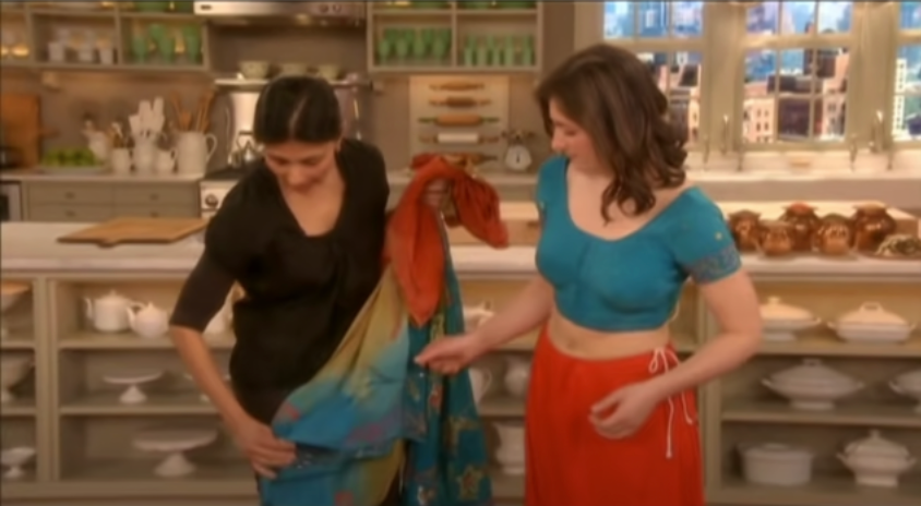 How to drape a sari