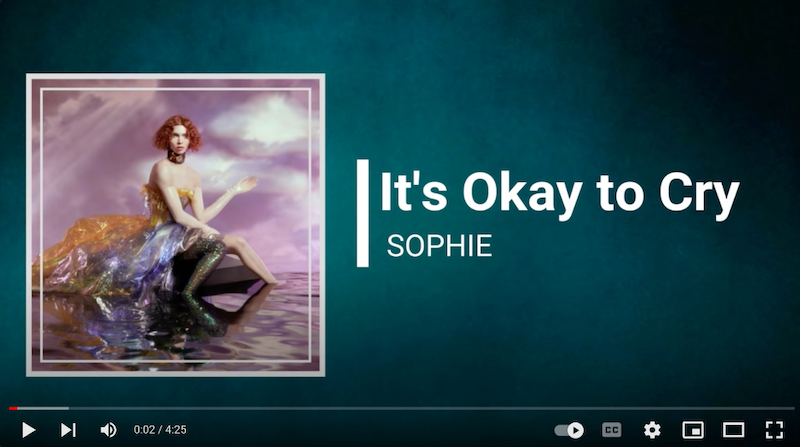 “It’s Okay to Cry” by SOPHIE