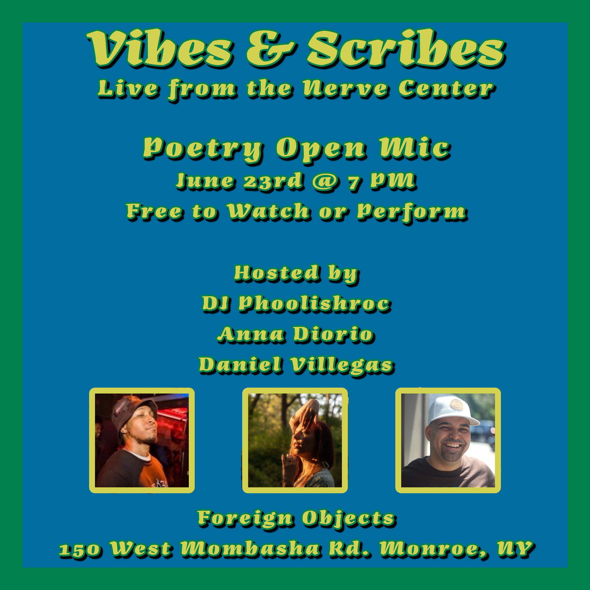 Poster for Vibes & Scribes: Live from the Nerve Center