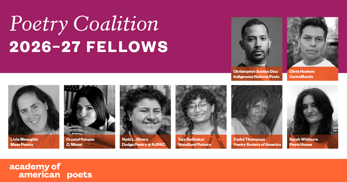 Poetry Coalition 2026-27 Fellows