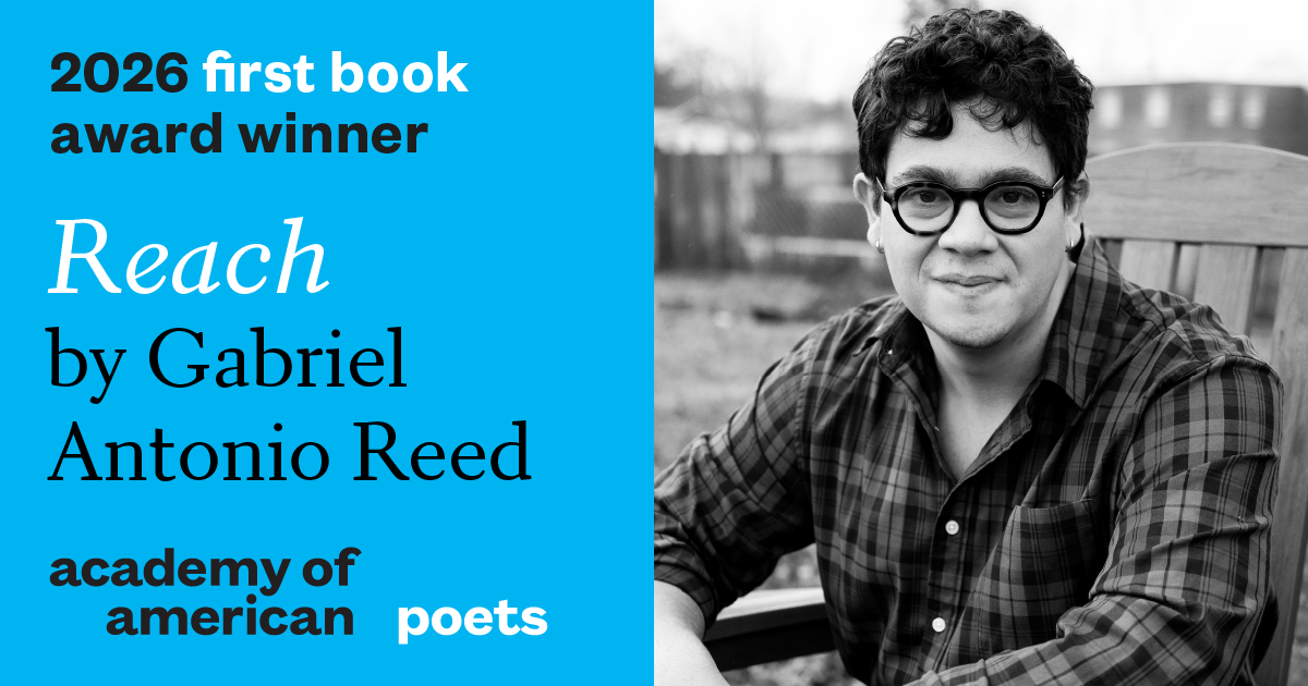 Graphic featuring Gabriel Antonio Reed, author of "Reach"