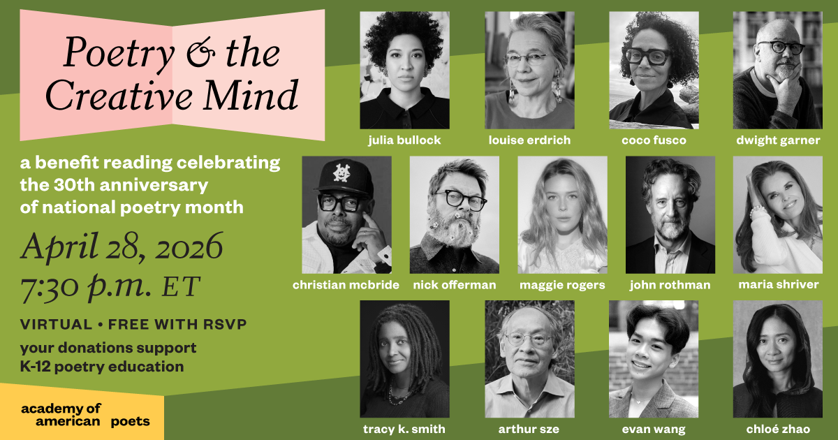 Poetry & the Creative Mind 2026 lineup