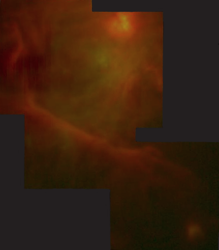 Mid-Infrared Image of a Star Forming Region in Orion Nebula