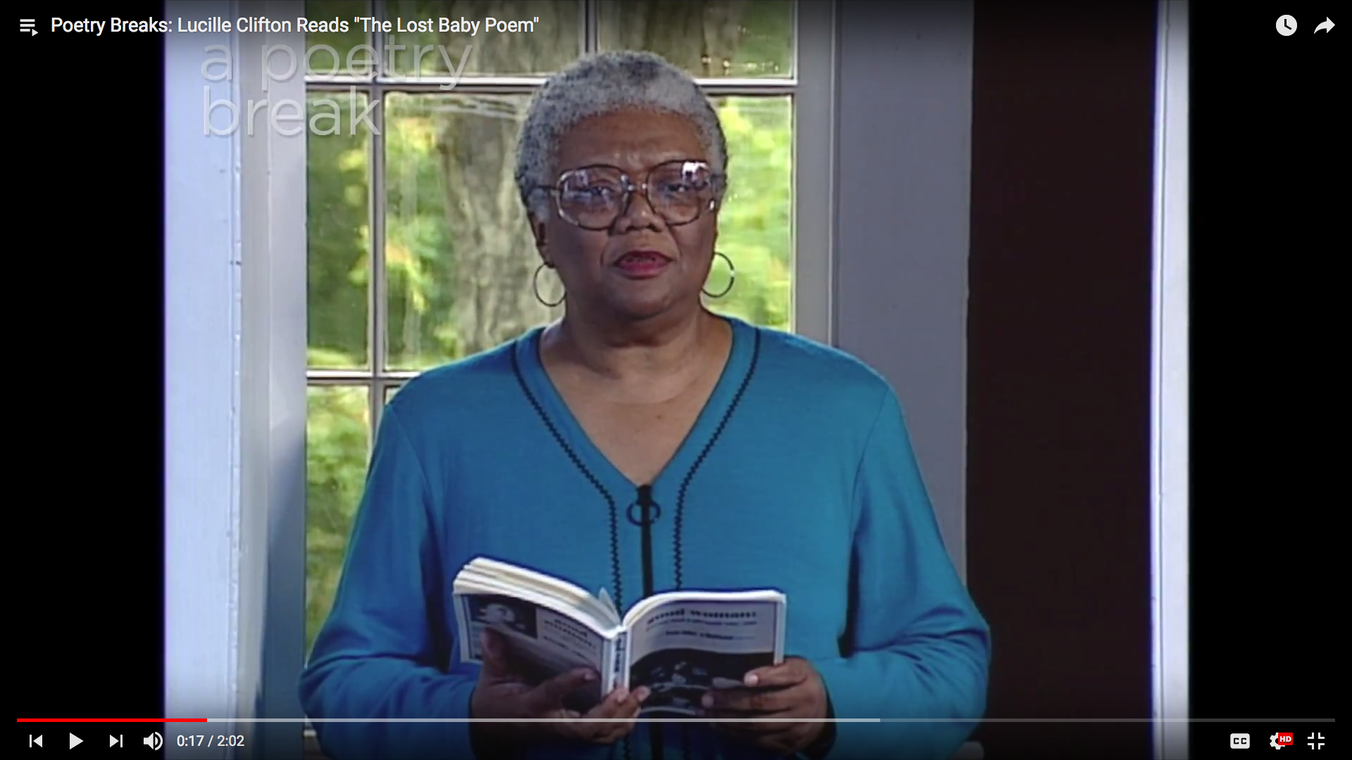 Lucille Clifton Reads "The Lost Baby Poem"
