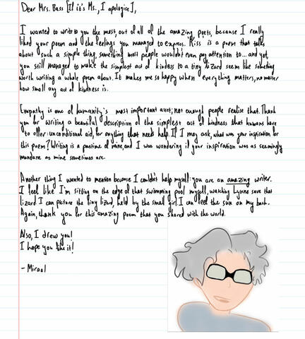 Dear Poet Letter to Ellen Bass
