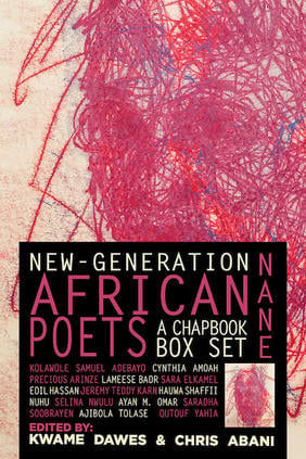 Jacket cover for New-Generation African Poets: A Chapbook Box Set edited by: Kwame Dawes and Chris Abani