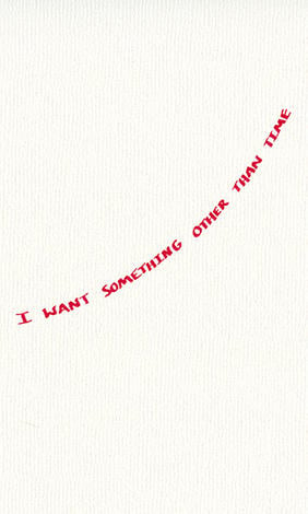 Jacket cover for I Want Something Other Than Time by Lewis Freedman