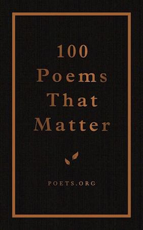 Jacket cover for 100 Poems That Matter