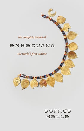 Jacket cover for Enheduana: The Complete Poems of the World’s First Author by Sophus Helle 