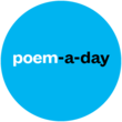 poem-a-day circle, blue