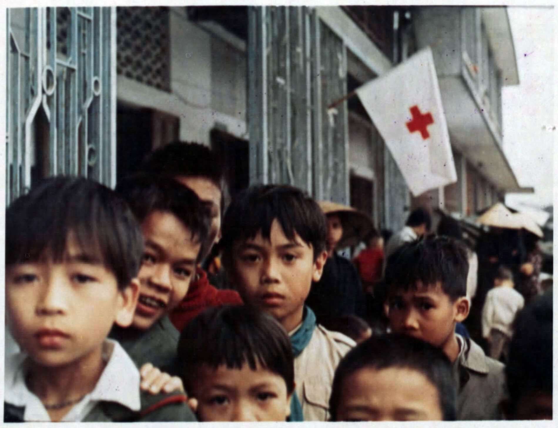 Vietnamese Children Outside the Viet Huong Refugee Center, April, 1972